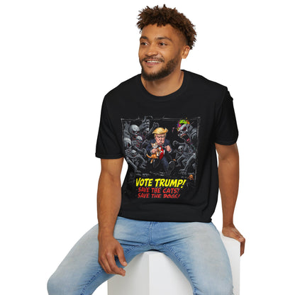 They're - They're Eating the Dogs Shirt | Political Humor Graphic Tee | Satire Trump Election T-Shirt - custom-made. perfect gift idea. Order yours now and stand out with this exclusive piece!