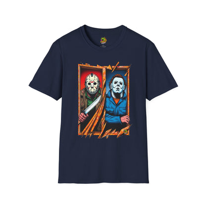 product - Michael Myers Vintage Tee | Jason Voorhees Funny Picnic Scene - premium material. perfect gift idea. Order yours now and stand out with this exclusive piece!