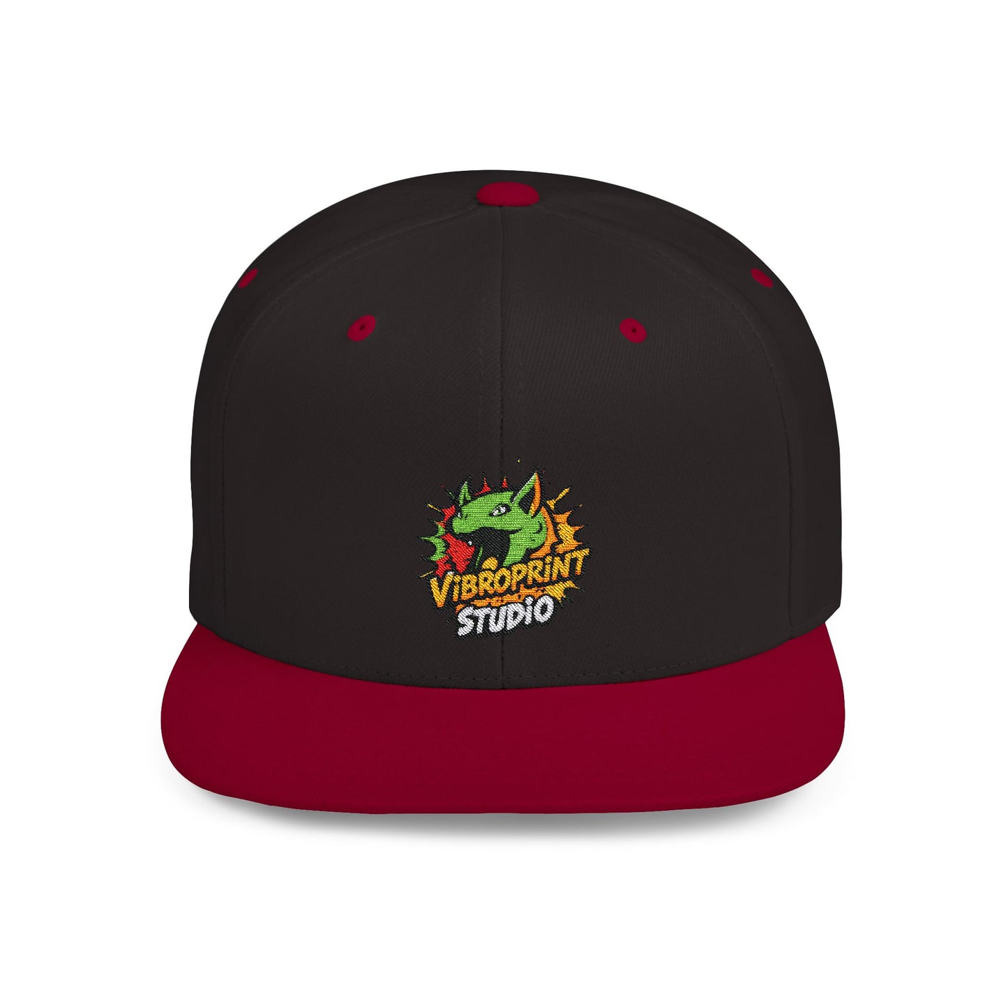 Vibroprint Studio Logo Flat Bill Hat | Premium Snapback Cap |