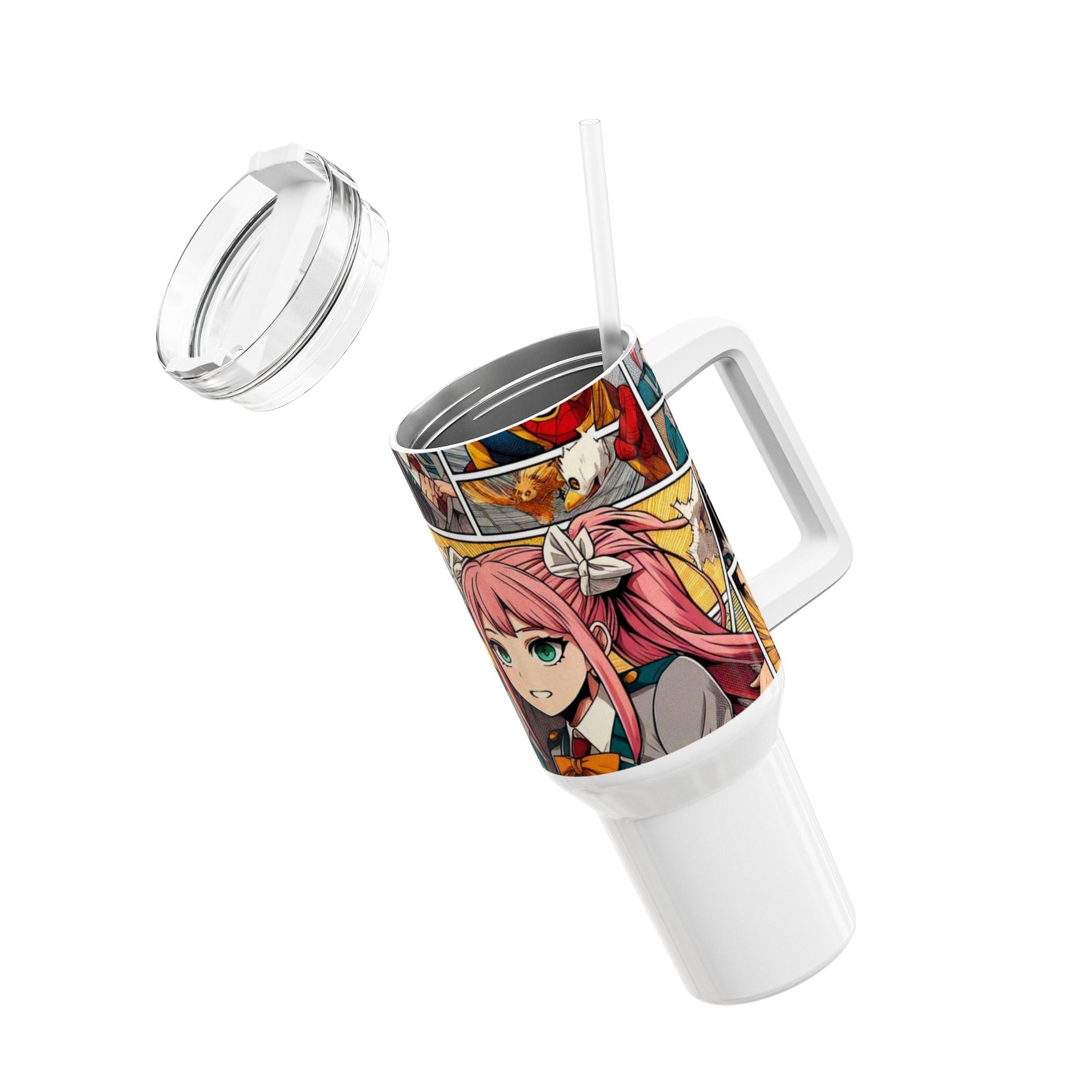 Anime - Stanley cup | Anime Geek Drinkware | Colorful Cartoon Tumbler for Fans - premium material. perfect gift idea. Order yours now and stand out with this exclusive piece!