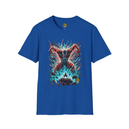 Eren - Eren Yeager Titan’s Courage Tee | Official Attack on Titan Shirt | - premium material. limited stock. Order yours now and stand out with this exclusive piece!