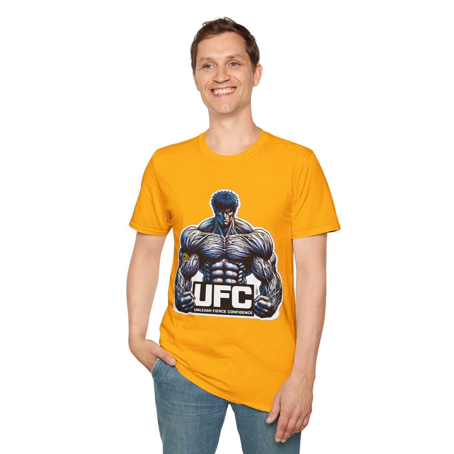 UFC T Shirt | Unleash Fierce Confidence | Motivational UFC Tee with Baki Anime Inspiration for Gym