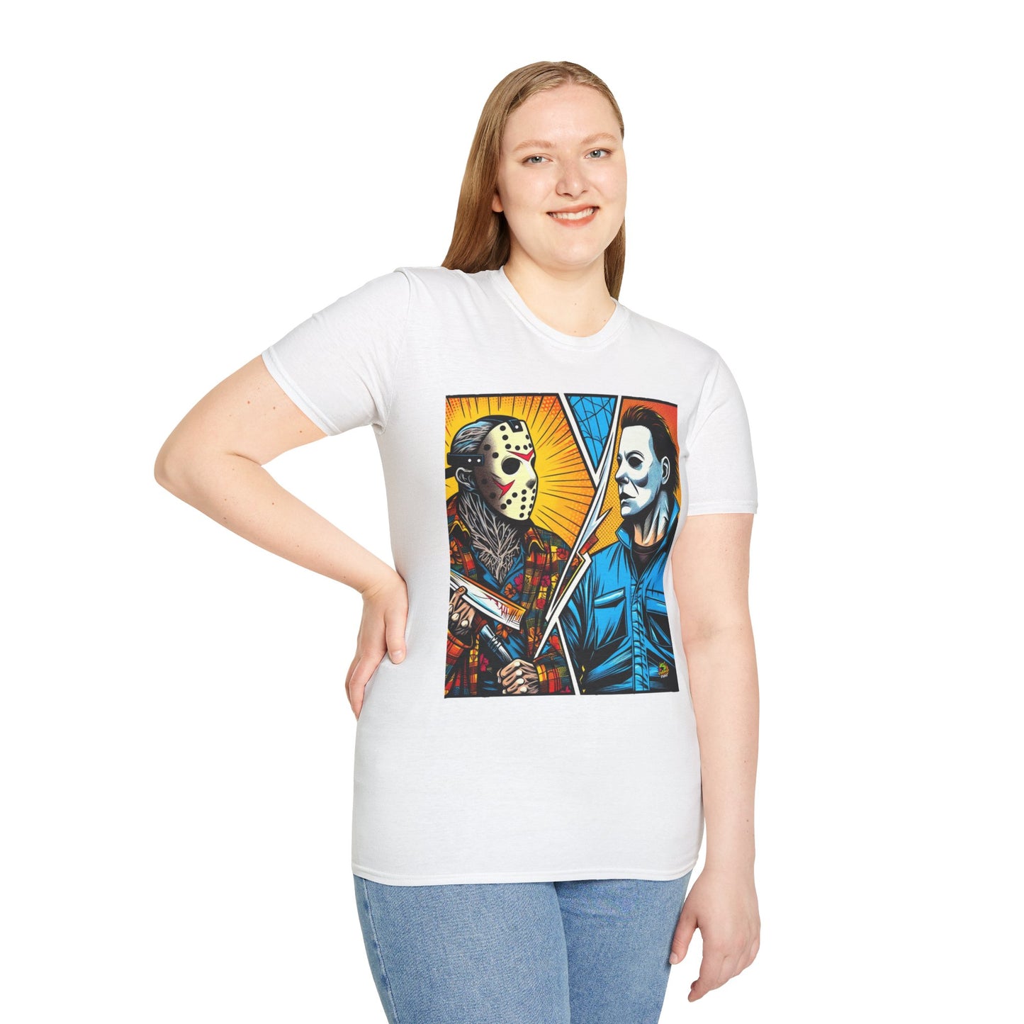 product - Jason & Michael Halloween Shirt | Funny Vintage Horror Tee - premium material. perfect gift idea. Order yours now and stand out with this exclusive piece!