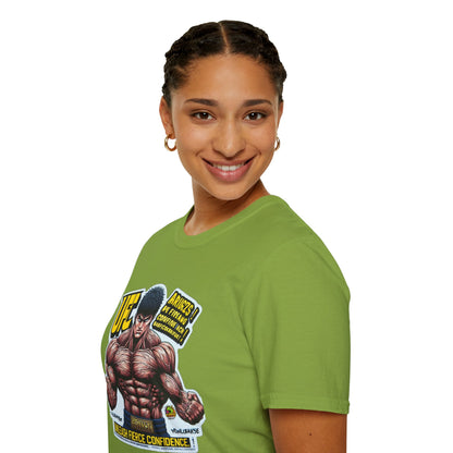 UFC T Shirt | Unleash Fierce Confidence | Motivational UFC Tee with Baki Anime Elements