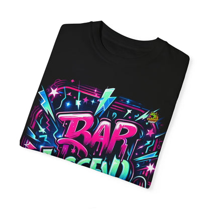 | - Graffiti Style Rapper Merch T-Shirt | Neon Street Art Hip-Hop Design - premium material. limited stock. Order yours now and stand out with this exclusive piece!