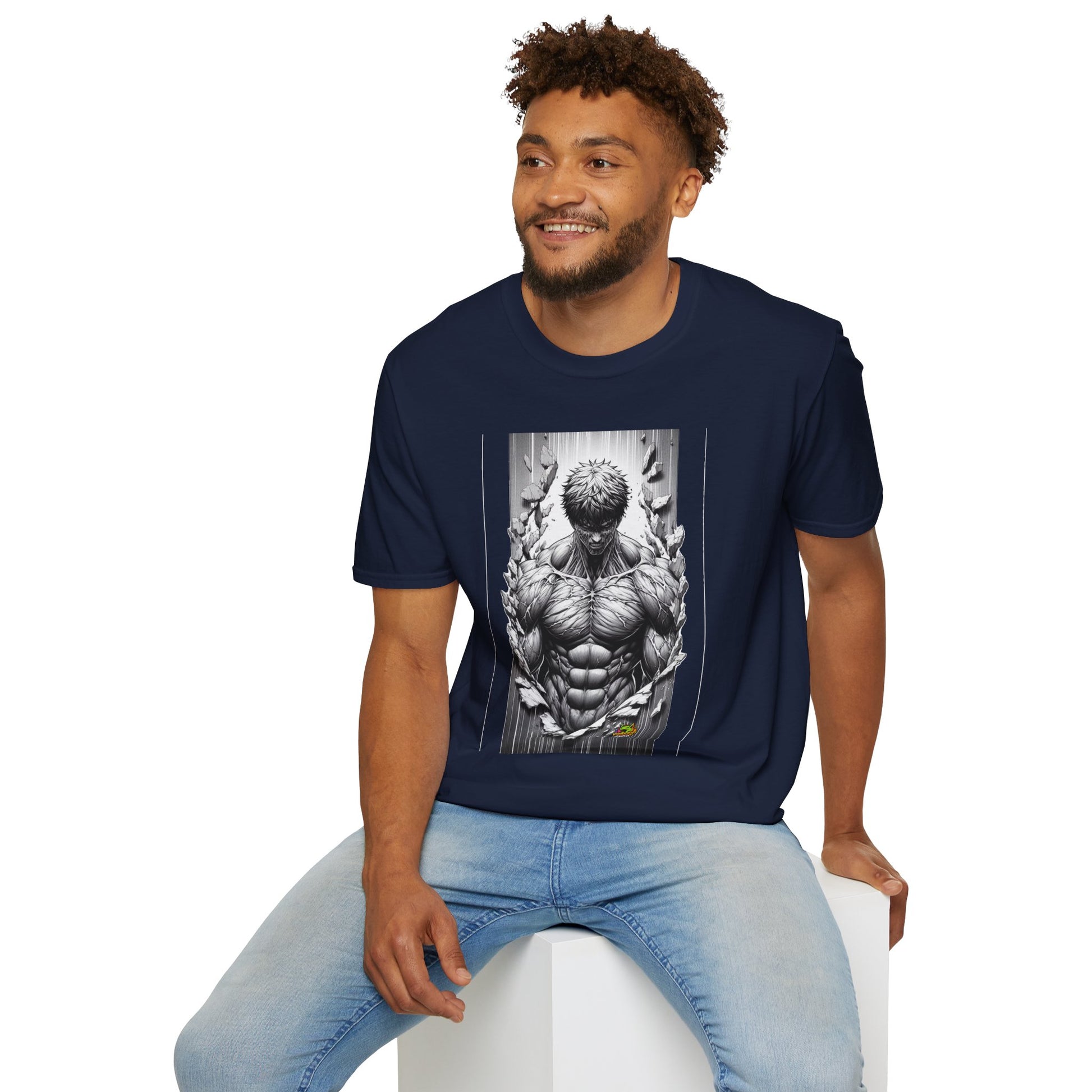 product - UFC T Shirt | Unleash Fierce Confidence | UFC Tee with Baki Anime Influence for Athletes - premium material. limited stock. Order yours now and stand out with this exclusive piece!