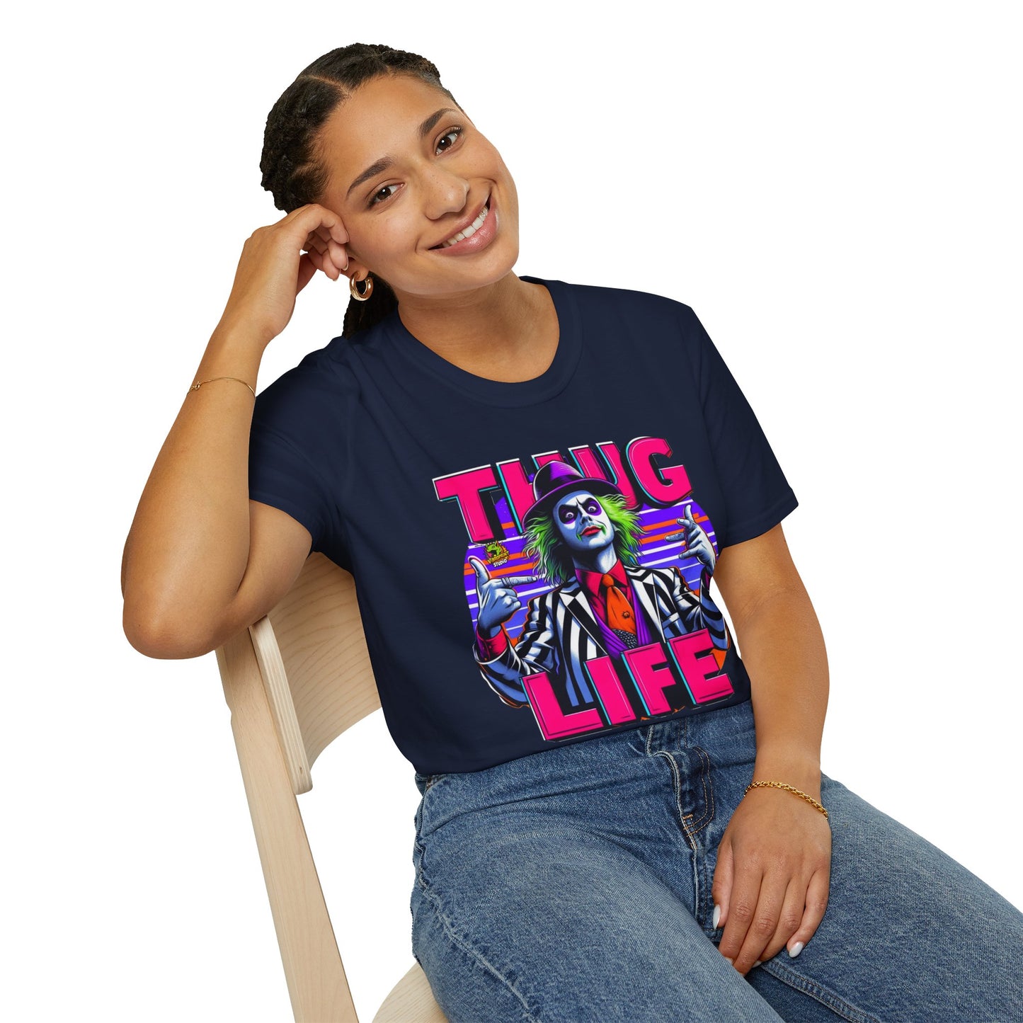 Shirt - Beetlejuice Shirt | Thug Life Graphic Shirt | Funny Halloween Beetlejuice Tee - custom-made. perfect gift idea. Order yours now and stand out with this exclusive piece!