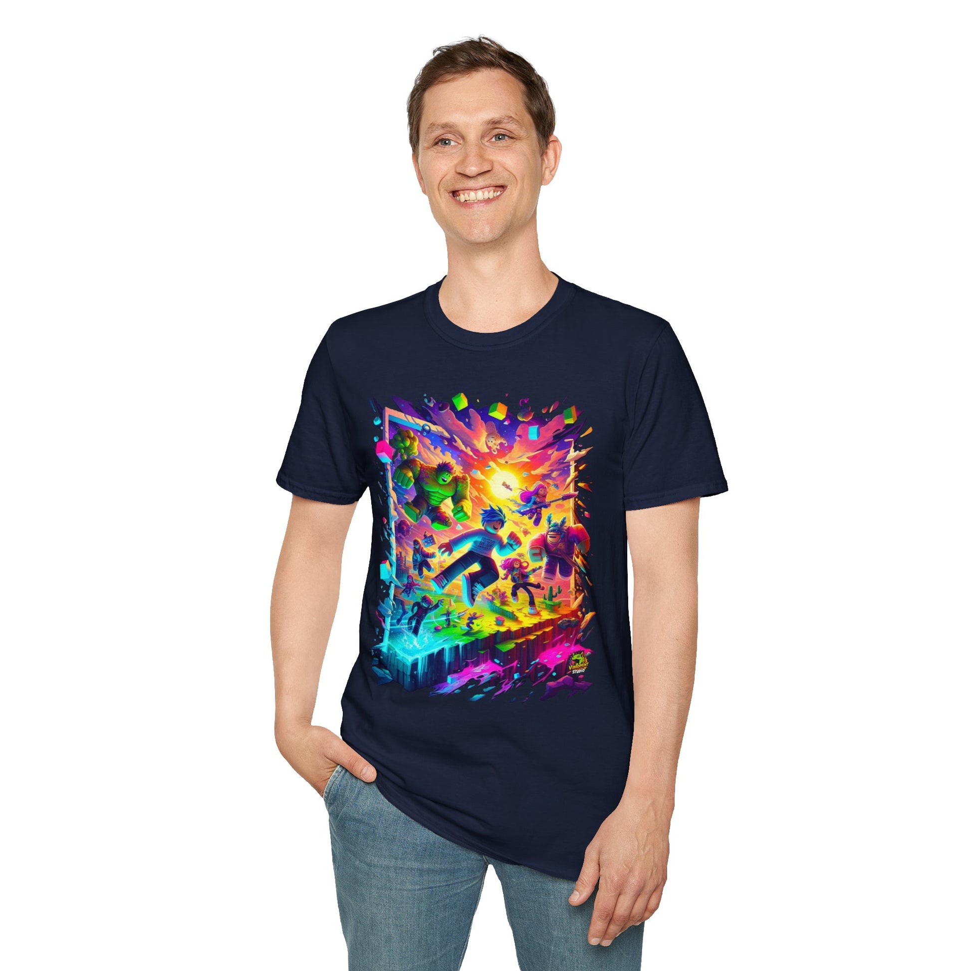 | - Unique Roblox T-Shirt for Boys & Girls | Roblox Gamer Shirt | Roblox Clothing for Kids | Roblox Avatar Graphic Tee - custom-made. perfect gift idea. Order yours now and stand out with this exclusive piece!