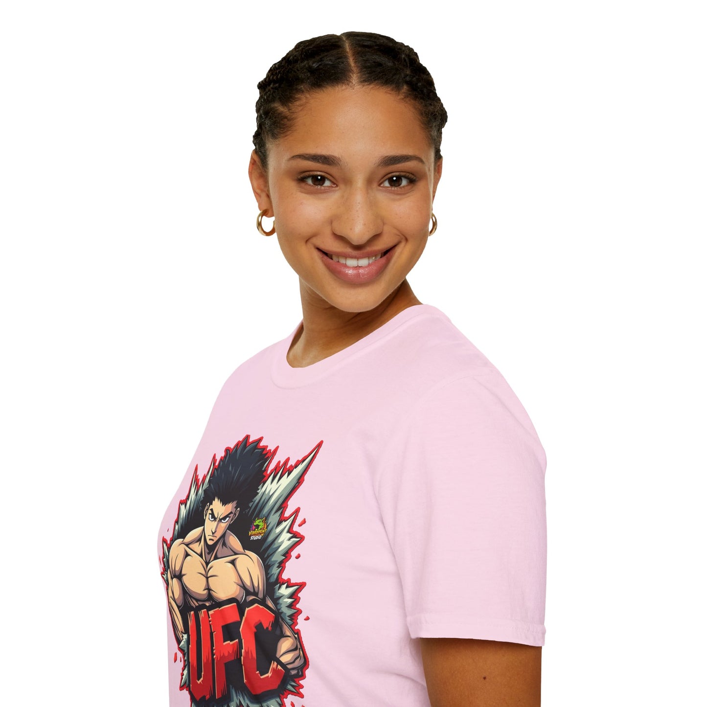 UFC T Shirt | Unleash Fierce Confidence | UFC Tee with Baki Anime Inspiration for Gym