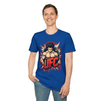 UFC - UFC T Shirt | Unleash Fierce Confidence | UFC Tee with Baki Anime Inspiration for Gym - premium material. perfect gift idea. Order yours now and stand out with this exclusive piece!