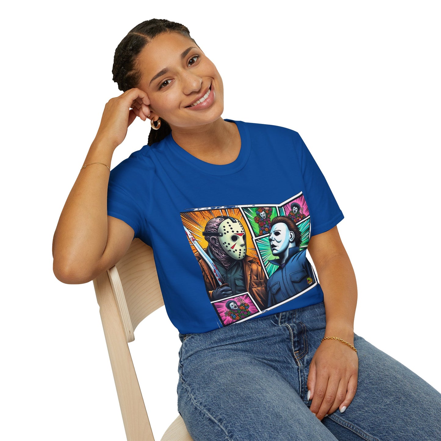 product - Jason Voorhees & Michael Myers Shirt | Funny Vintage Halloween Tee - custom-made. limited stock. Order yours now and stand out with this exclusive piece!