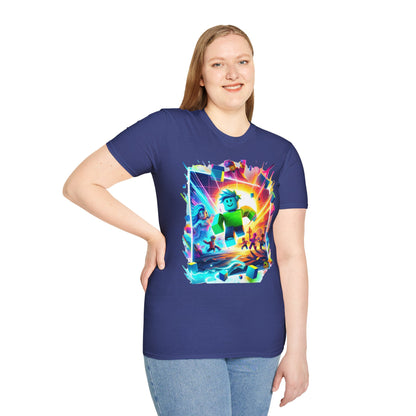 Roblox Avatar T-Shirt for Kids | Unique Roblox Graphic Tee | Roblox Gaming Merch | Cool Gift for Roblox Fans