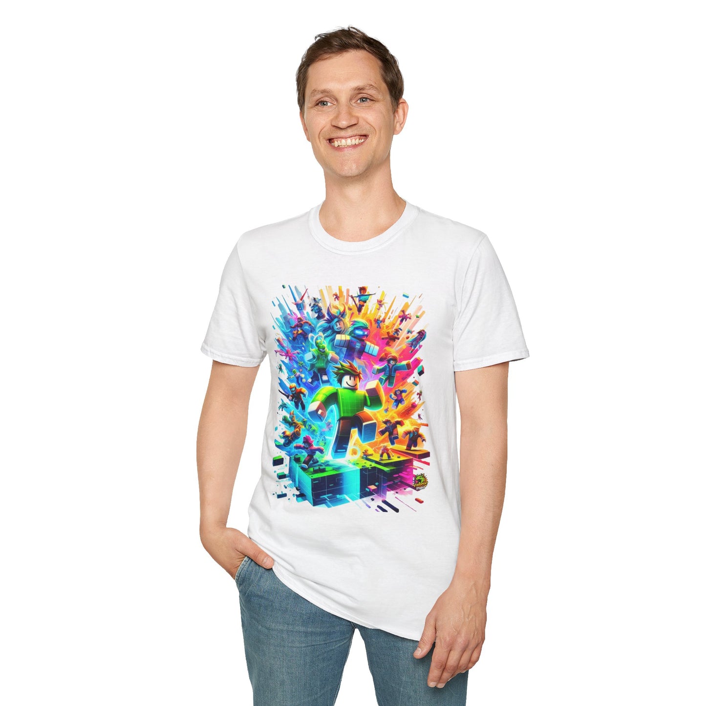 product - Cool Roblox Gamer Tee for Boys & Girls | Roblox Adventure Shirt | Roblox Graphic T-Shirt | Fun Gift for Roblox Lovers - custom-made. perfect gift idea. Order yours now and stand out with this exclusive piece!