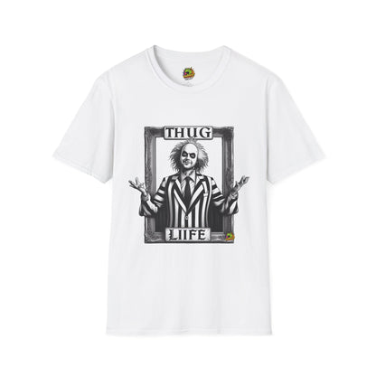 Halloween - Beetlejuice Shirt | Thug Life Halloween T-Shirt | Beetlejuice Costume Tee with Attitude - premium material. limited stock. Order yours now and stand out with this exclusive piece!