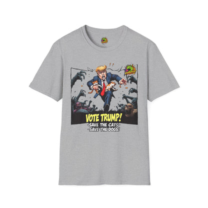 Meme - They're Eating the Dogs Shirt | Political Humor Tee | Trump Election Meme Graphic Shirt - premium material. limited stock. Order yours now and stand out with this exclusive piece!