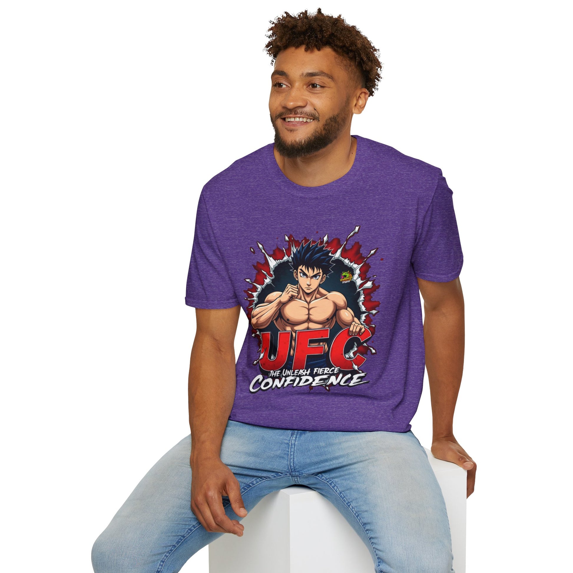 Unleash - UFC T Shirt | Unleash Fierce Confidence | UFC Tee Inspired by Baki Anime for Fitness Enthusiasts - custom-made. perfect gift idea. Order yours now and stand out with this exclusive piece!