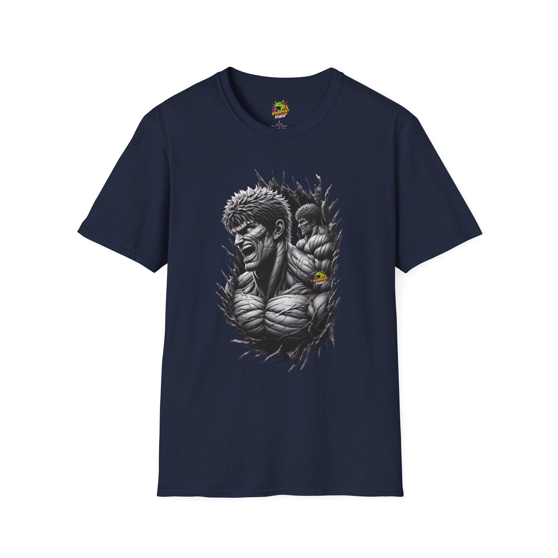 Baki - UFC T Shirt | Unleash Fierce Confidence | Motivational UFC Tee with Baki Anime Influence - premium material. perfect gift idea. Order yours now and stand out with this exclusive piece!