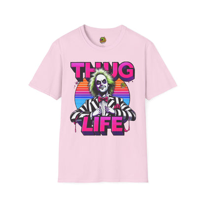 | - Beetlejuice Shirt | Thug Life Inspired T-Shirt | Halloween Horror Graphic Tee | Funny Beetlejuice Shirt - premium material. limited stock. Order yours now and stand out with this exclusive piece!