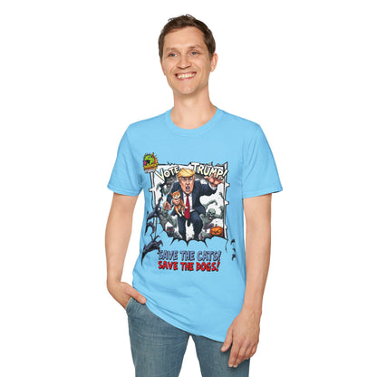 They're Eating the Dogs Tee | Funny Trump Graphic T-Shirt | Election Satire Shirt