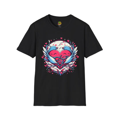 Valentine's Day Unisex Tee on Model