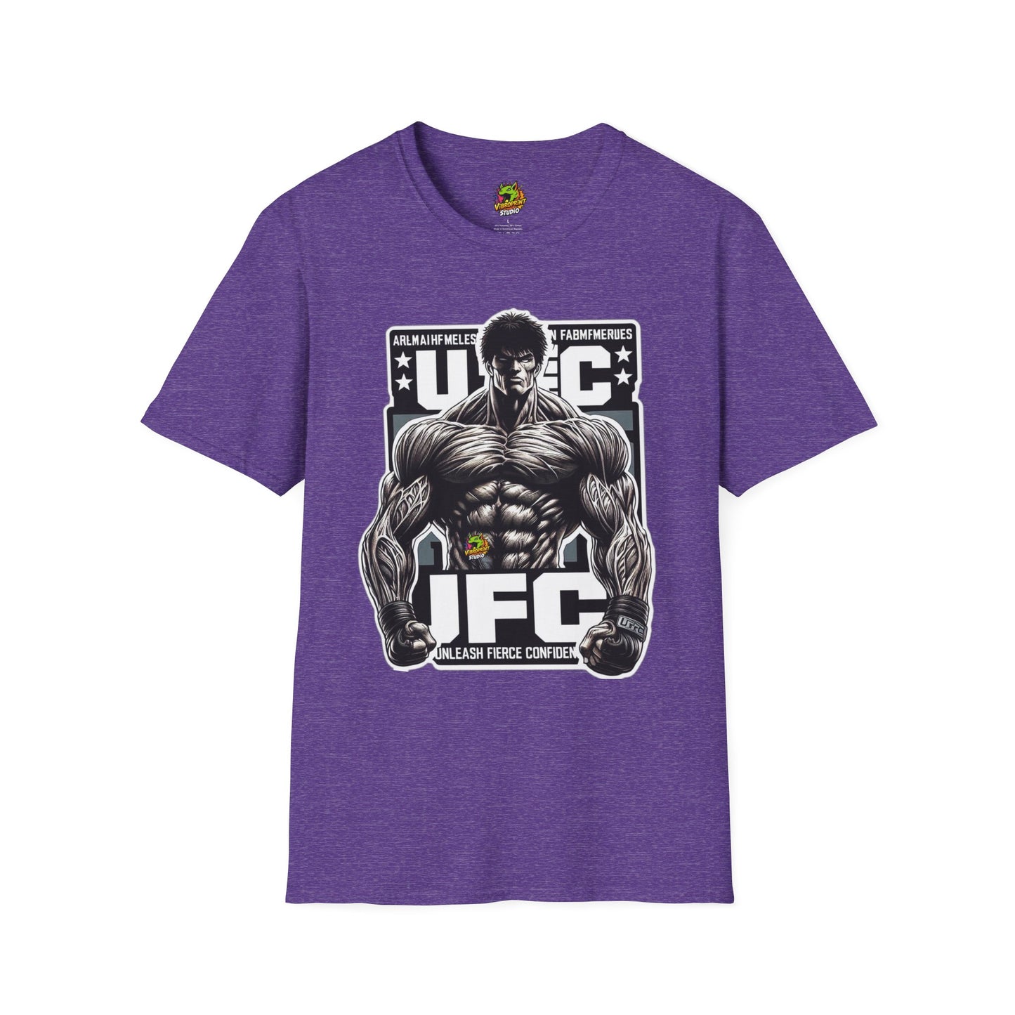 | - UFC T Shirt | Unleash Fierce Confidence | UFC Tee with Baki Anime Strength for Fitness Enthusiasts - custom-made. perfect gift idea. Order yours now and stand out with this exclusive piece!