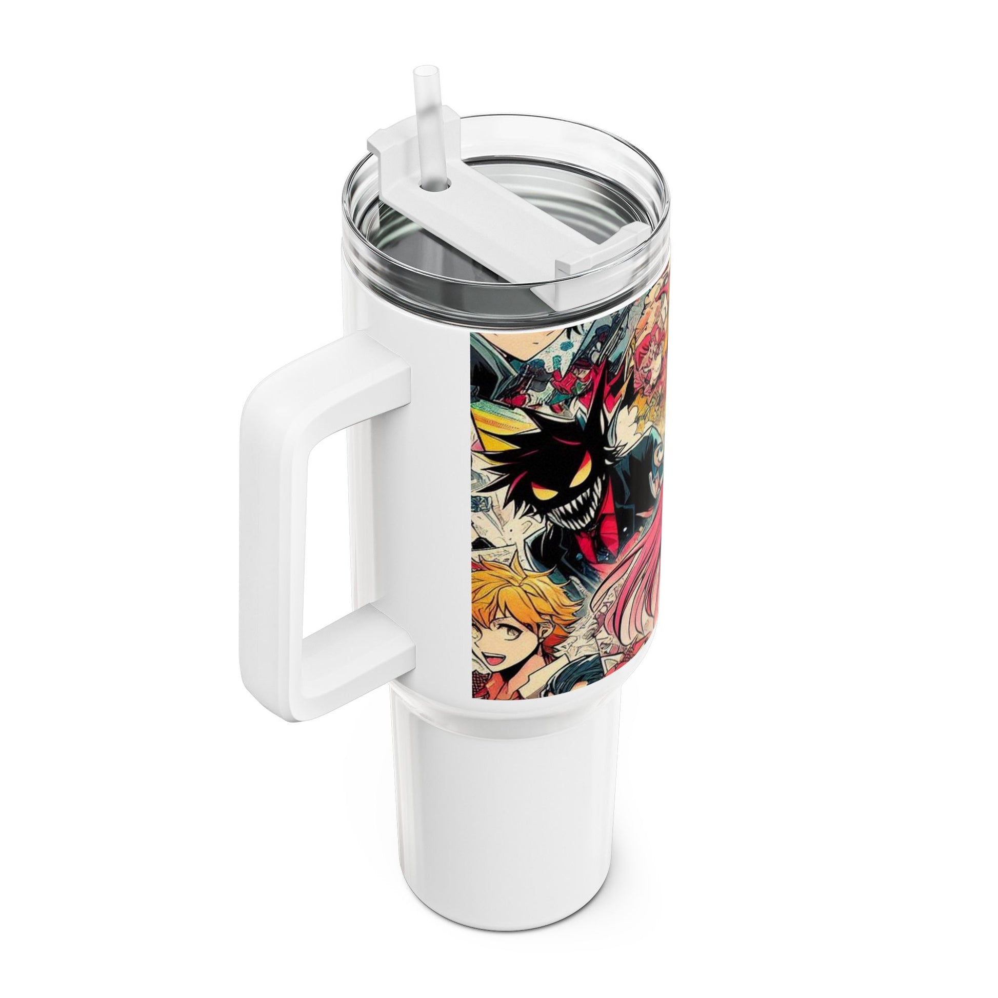 cup - Stanley cup | Colorful Geek Drinkware for Anime Fans | Cartoon Tumbler - custom-made. limited stock. Order yours now and stand out with this exclusive piece!