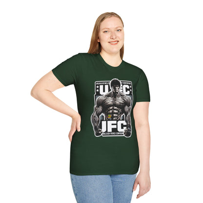 UFC T Shirt | Unleash Fierce Confidence | UFC Tee with Baki Anime Strength for Fitness Enthusiasts