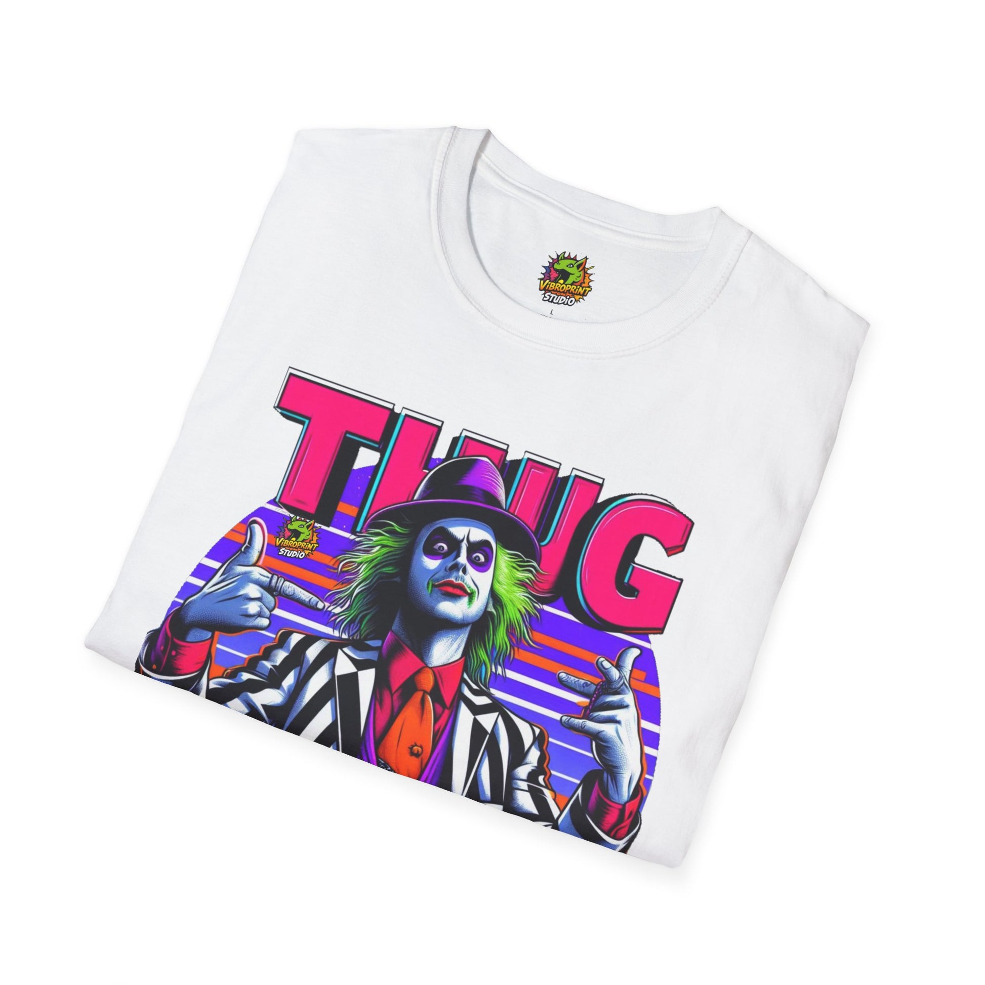 Halloween - Beetlejuice Shirt | Thug Life Graphic Shirt | Funny Halloween Beetlejuice Tee - custom-made. limited stock. Order yours now and stand out with this exclusive piece!