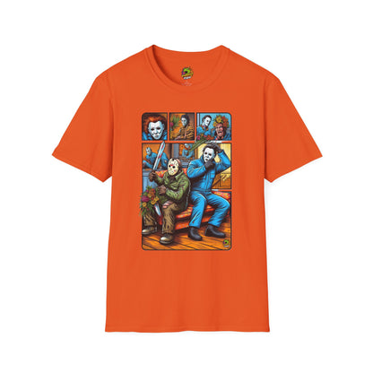 Halloween - Jason Voorhees & Michael Myers Funny Shirt | Halloween Horror Tee - premium material. limited stock. Order yours now and stand out with this exclusive piece!