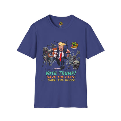 Satire - They're Eating the Dogs Shirt | Funny Cat and Dog Political Tee | Trump Election Satire T-Shirt - premium material. limited stock. Order yours now and stand out with this exclusive piece!