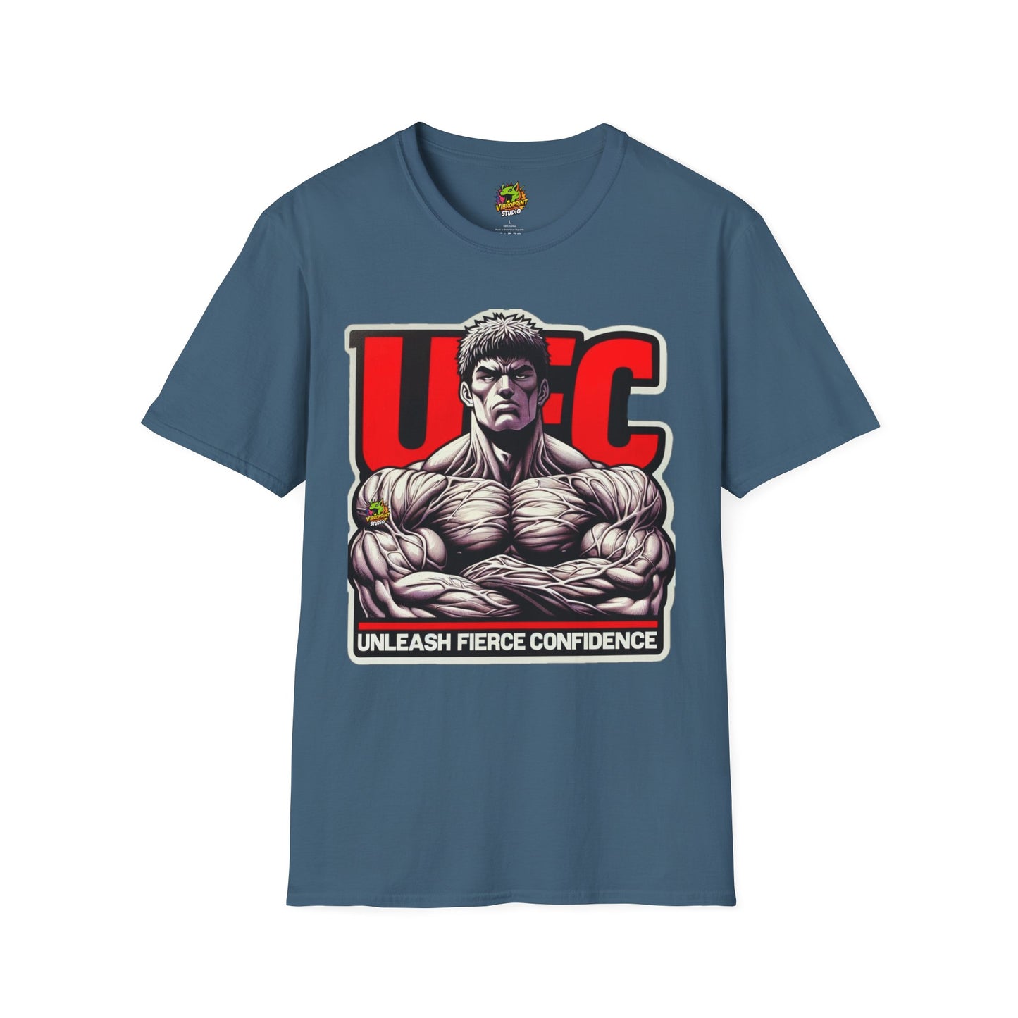 Baki - UFC T Shirt | Unleash Fierce Confidence | UFC Tee with Baki Anime Strength for Fitness Fans - custom-made. perfect gift idea. Order yours now and stand out with this exclusive piece!