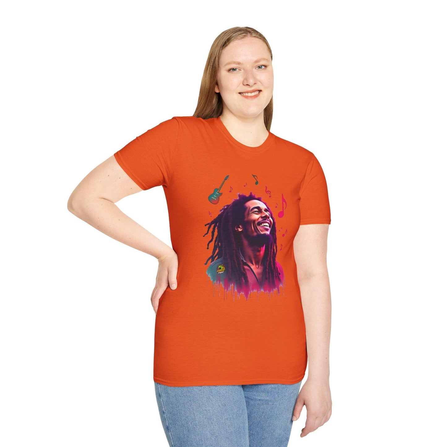 Bob Marley T-Shirt - Vibrant Rasta Revolution - VibroPrint Studio