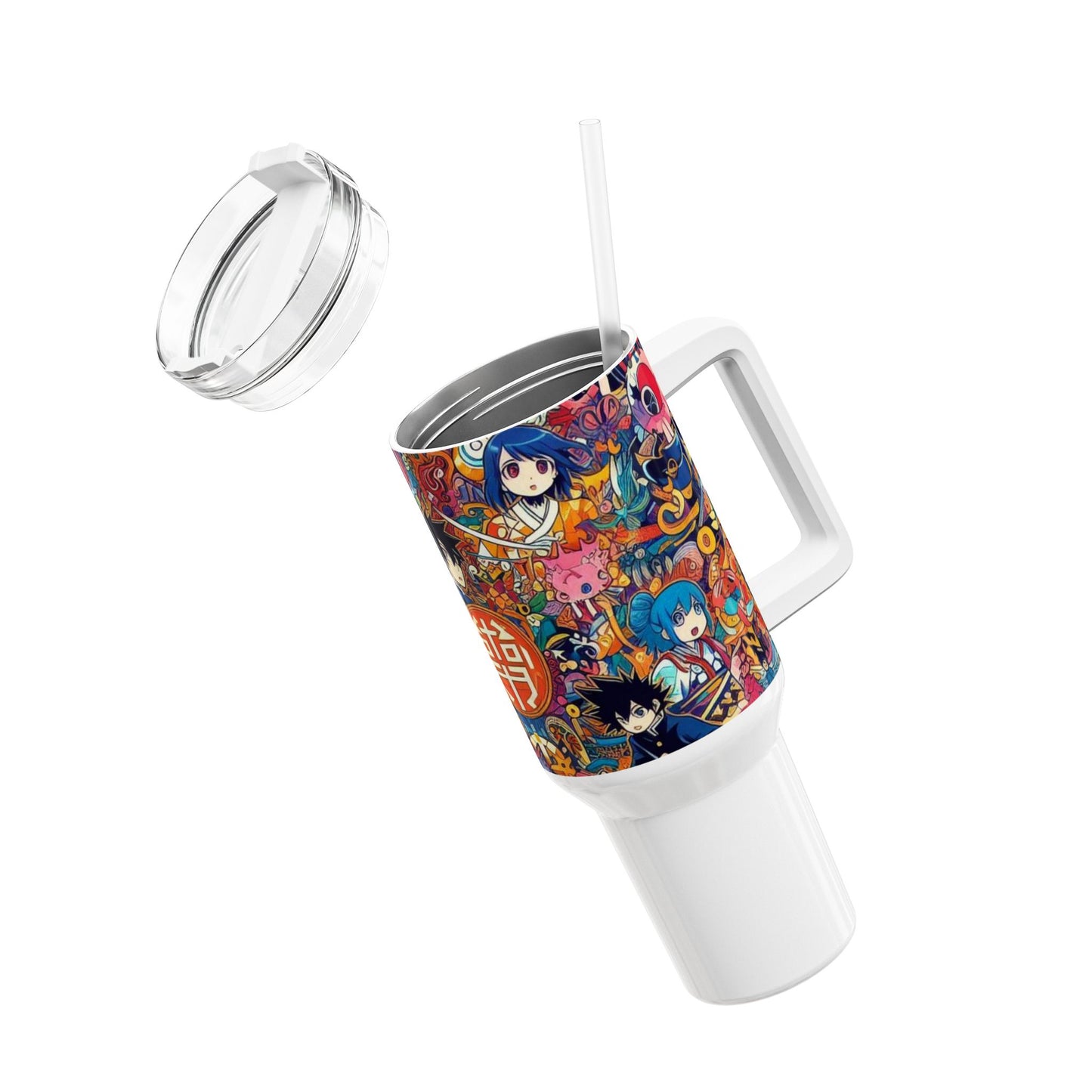 Anime - Stanley Tumbler | Colorful Anime Tumbler for Gamers and Cartoon Fans | Geek Drinkware - custom-made. limited stock. Order yours now and stand out with this exclusive piece!