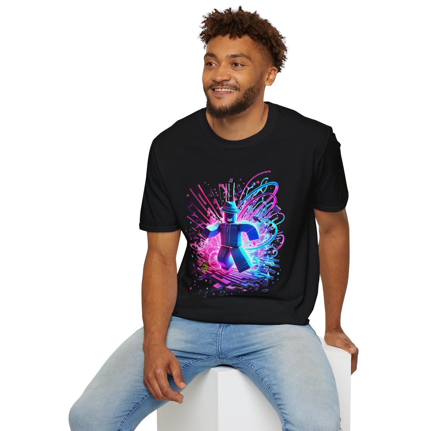 exclusive - Roblox T-Shirt - Neon Block Party - premium material. limited stock. Order yours now and stand out with this exclusive piece!