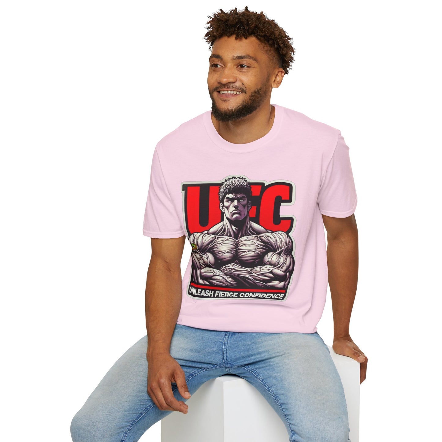 UFC T Shirt | Unleash Fierce Confidence | UFC Tee with Baki Anime Strength for Fitness Fans