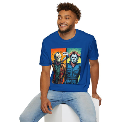 Tee - Jason Voorhees & Michael Myers Shirt | Funny Halloween Picnic Tee - custom-made. limited stock. Order yours now and stand out with this exclusive piece!