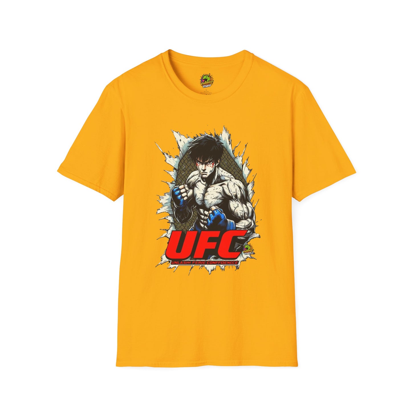 Anime - UFC T Shirt | Unleash Fierce Confidence | UFC Tee for Anime & Sport Lovers - premium material. limited stock. Order yours now and stand out with this exclusive piece!