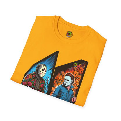 product - Jason Voorhees & Michael Myers Funny Halloween Shirt - premium material. limited stock. Order yours now and stand out with this exclusive piece!