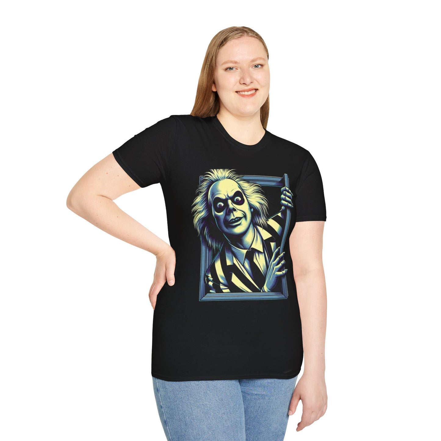 Tee - Beetlejuice Shirt | Halloween Horror Comedy Tee | Classic Beetlejuice Graphic T-Shirt | Fun Halloween Clothing - custom-made. limited stock. Order yours now and stand out with this exclusive piece!