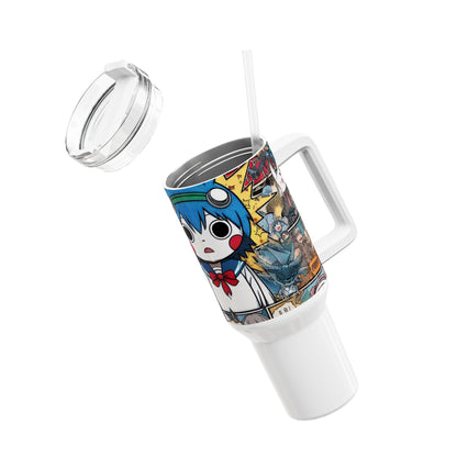 and - Stanley cup | Colorful Anime and Geek Tumbler for Gamers | Pop Culture Drinkware - custom-made. perfect gift idea. Order yours now and stand out with this exclusive piece!