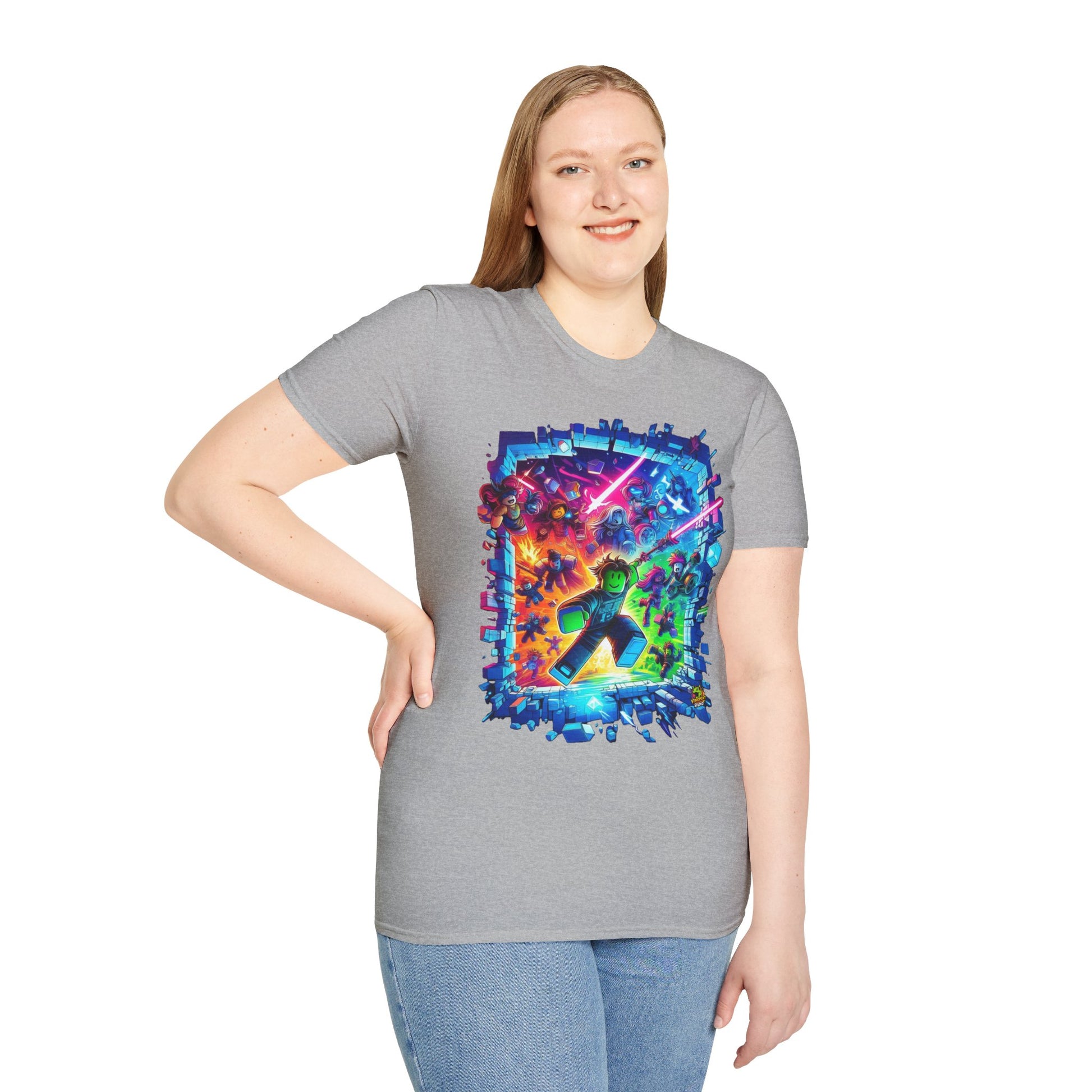 Kids - Cool Roblox Avatar T-Shirt | Roblox Game Shirt for Kids | Roblox Merch for Boys & Girls | Roblox Gaming Gift - custom-made. limited stock. Order yours now and stand out with this exclusive piece!