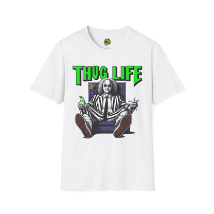 Thug - Beetlejuice Shirt | Thug Life Halloween T-Shirt | Creepy Beetlejuice Graphic Tee - premium material. perfect gift idea. Order yours now and stand out with this exclusive piece!