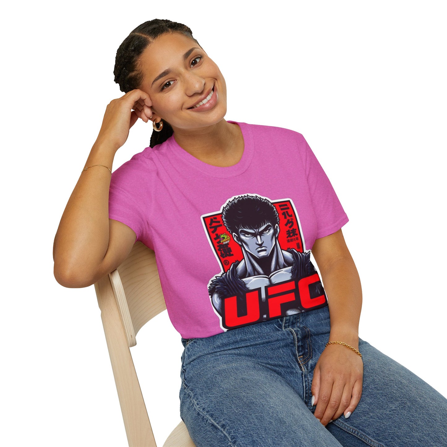 UFC T Shirt | Unleash Fierce Confidence | UFC Tee with Baki Anime Style