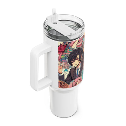 Themed - Stanley Comics Themed Tumbler | Anime Geek Drinkware for Gamers | Colorful Cartoon Tumbler - premium material. limited stock. Order yours now and stand out with this exclusive piece!