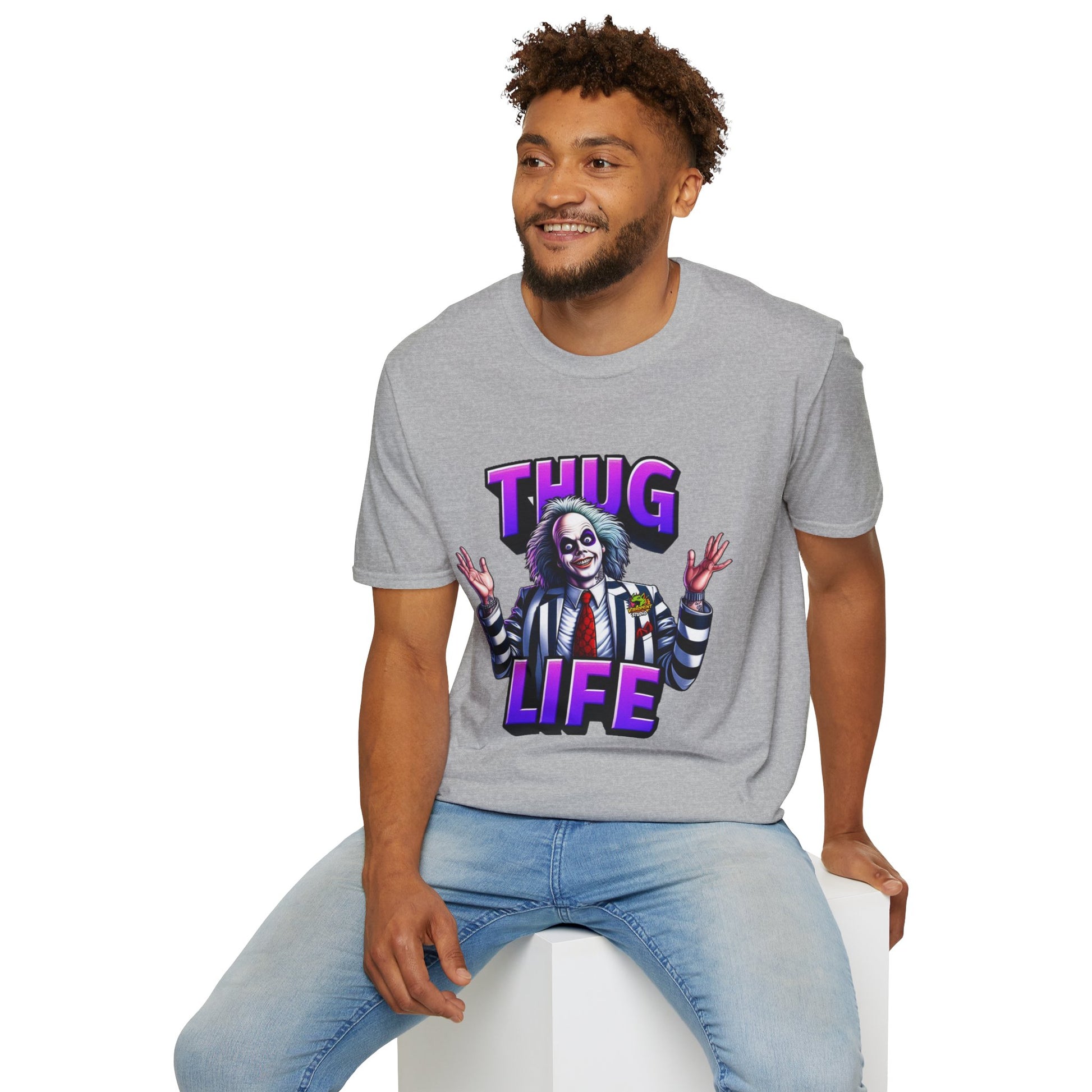 | - Beetlejuice Shirt | Thug Life Halloween Tee | Funny Beetlejuice Graphic T-Shirt - premium material. perfect gift idea. Order yours now and stand out with this exclusive piece!