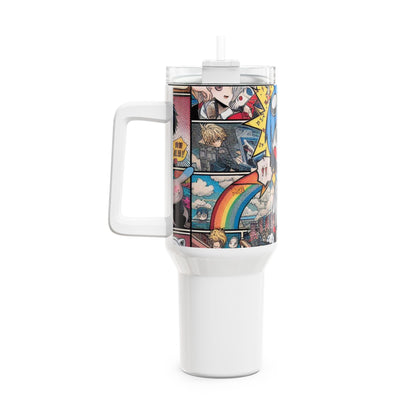 Pop - Stanley cup | Colorful Anime and Geek Tumbler for Gamers | Pop Culture Drinkware - premium material. limited stock. Order yours now and stand out with this exclusive piece!