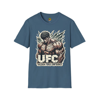 Motivational - UFC T Shirt | Unleash Fierce Confidence | Motivational UFC Tee with Baki Anime Influence - premium material. limited stock. Order yours now and stand out with this exclusive piece!