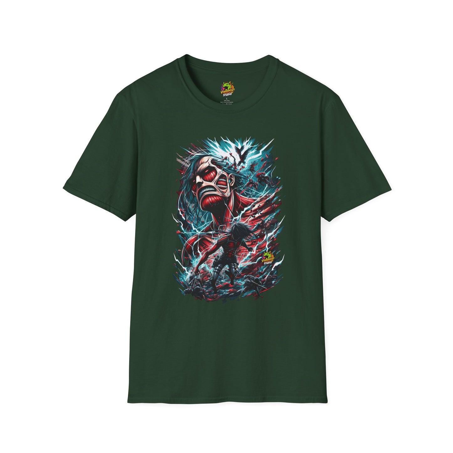 Tee - Eren Yeager Titan’s Resolve Unshaken Tee | Official Attack on Titan - premium material. perfect gift idea. Order yours now and stand out with this exclusive piece!