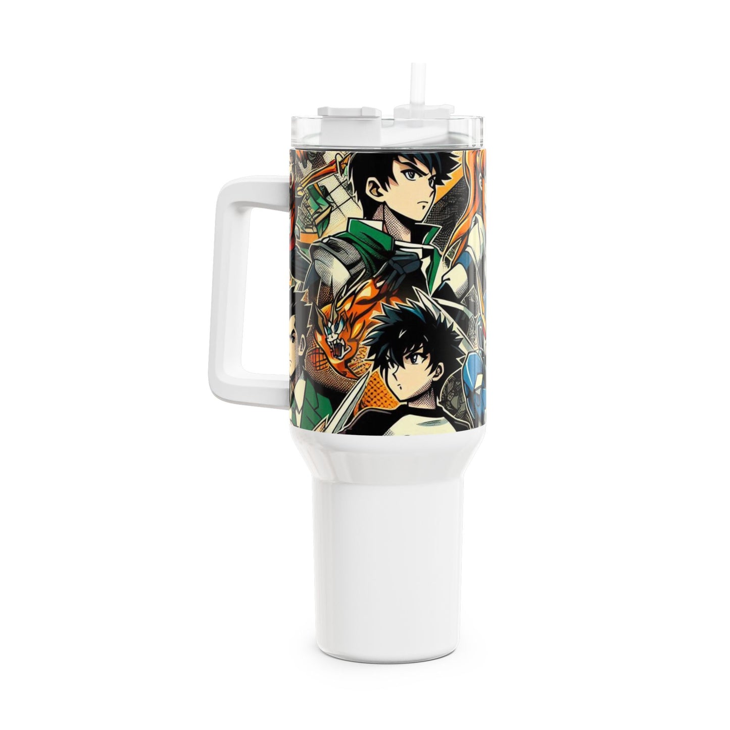 Stanley Tumbler | Anime Geek Drinkware for Gamers and Fans | Colorful Cartoon Tumbler - High Quality Image