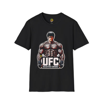 UFC T Shirt | Unleash Fierce Confidence | UFC Tee with Baki Anime Inspiration for Athletes - High Quality Image